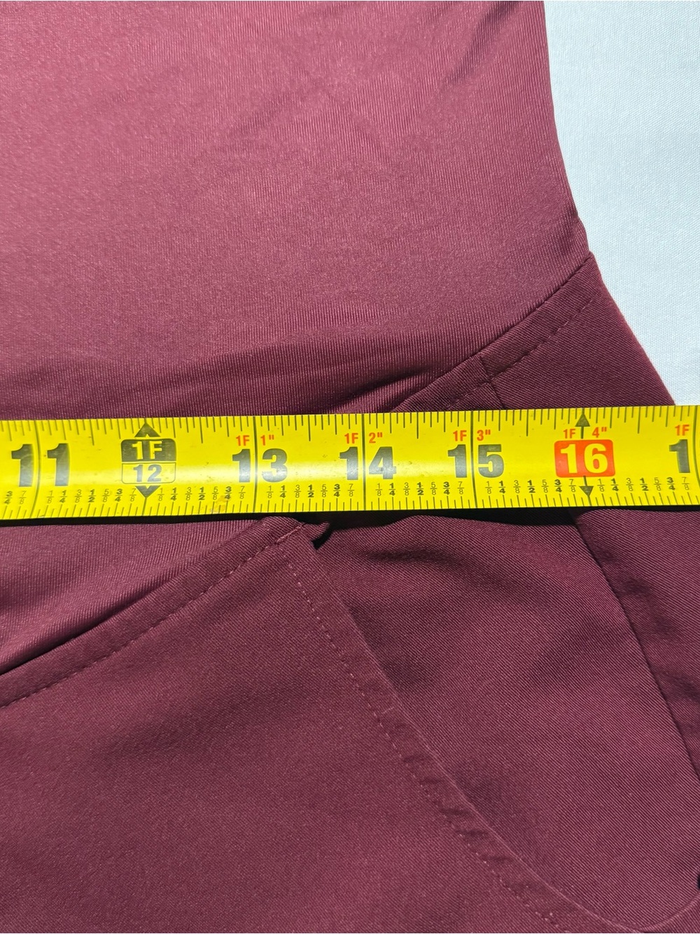 FIGS Maternity Technical Collection Scrub Pants Burgundy High Waisted Jogger S - Picture 15 of 15